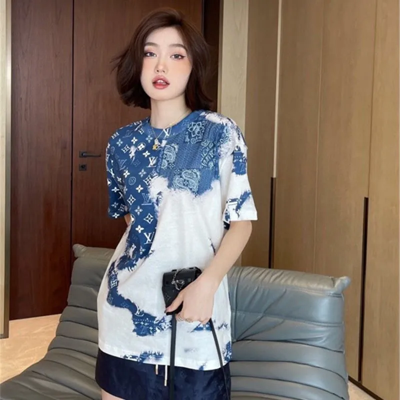 Louis Vuitton/Louis Vuitton Cashew Flower Series Short Sleeve